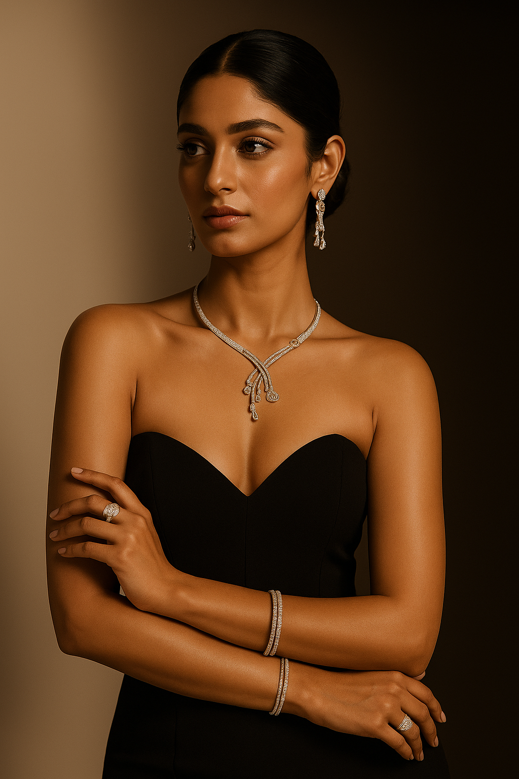 Silver Studded Necklace
